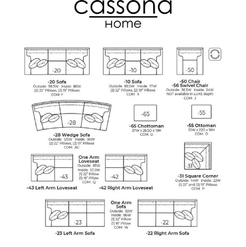 2500-28 CAP SOFA
