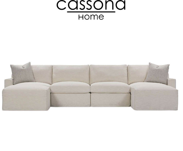 ASHER MODULAR SLIPCOVER SECTIONAL