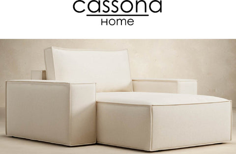 NEWILLA LOUNGER CHAISE WIDE ARMS