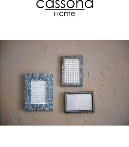 BONE PICTURE FRAME GREY