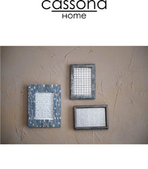 BONE PICTURE FRAME GREY TEXTURED