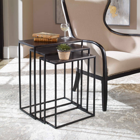 EDUARD NESTING TABLES, S/3