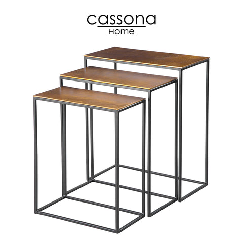 BATTLE NESTING END TABLE