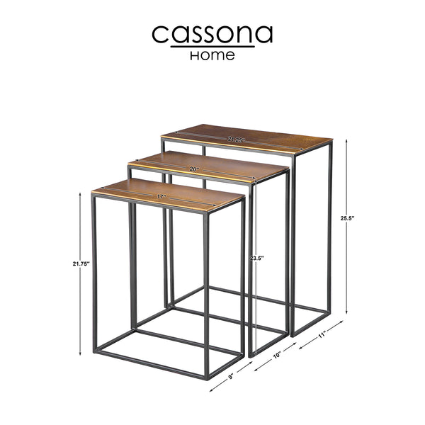 BATTLE NESTING END TABLE