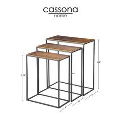 BATTLE NESTING END TABLE