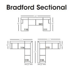 BRADFORD SLIPCOVER SECTIONAL