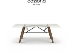 CONNECTION GLASS TOP TABLE
