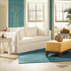 DARBY BENCH SEAT SLIPCOVER SOFA