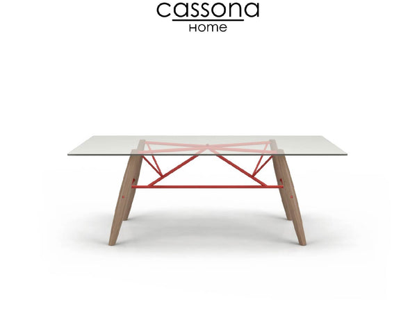 CONNECTION GLASS TOP TABLE