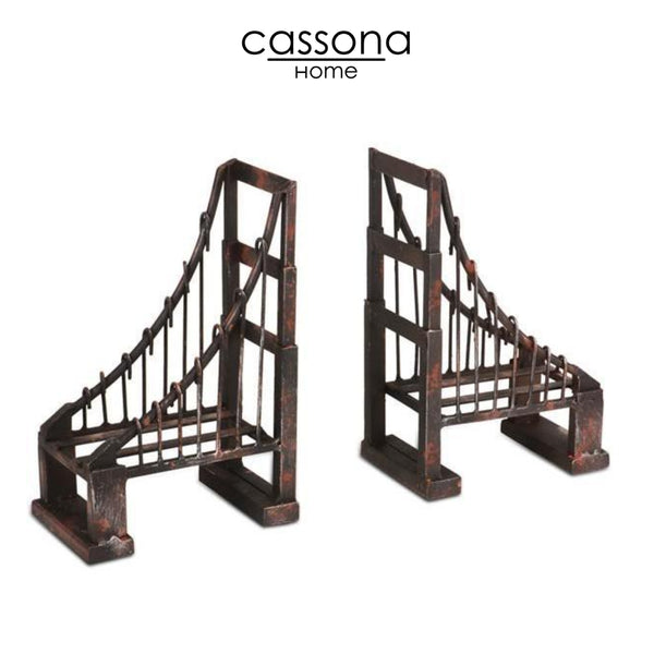 IRON BRIDGE BOOKENDS