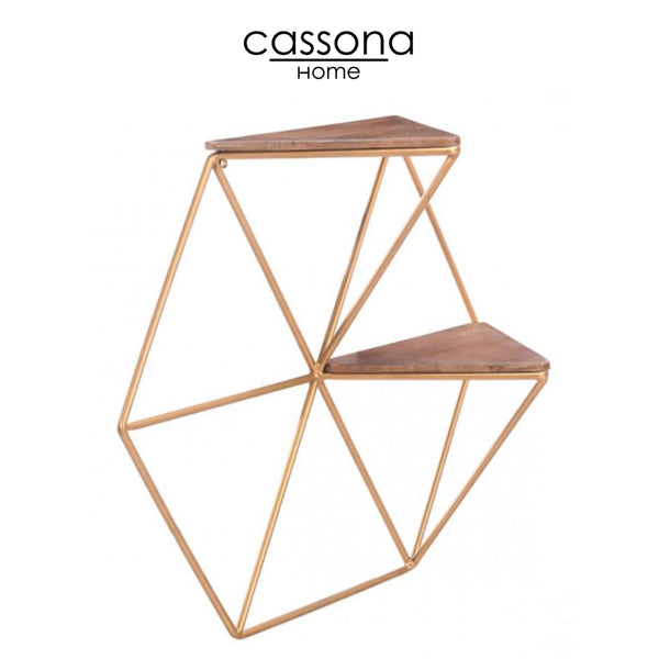 TRIANGLES SHELF GOLD