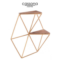 TRIANGLES SHELF GOLD