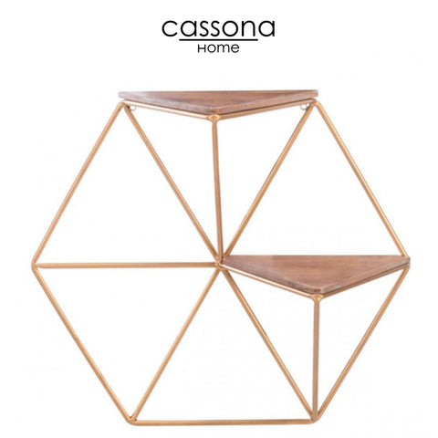 TRIANGLES SHELF GOLD