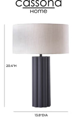 GREY TABLE LAMP