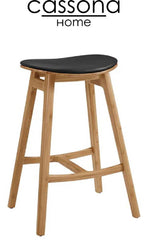 SKOL COUNTER STOOL, LEATHER SEAT