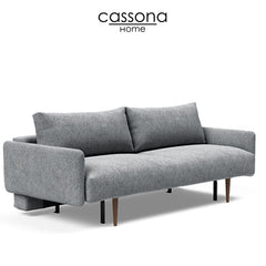 FRODE DARK STYLETTO SOFA BED UPHOLSTERED ARMS