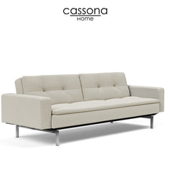 DUBLEXO STAINLESS STEEL SOFA BED WITH ARMS
